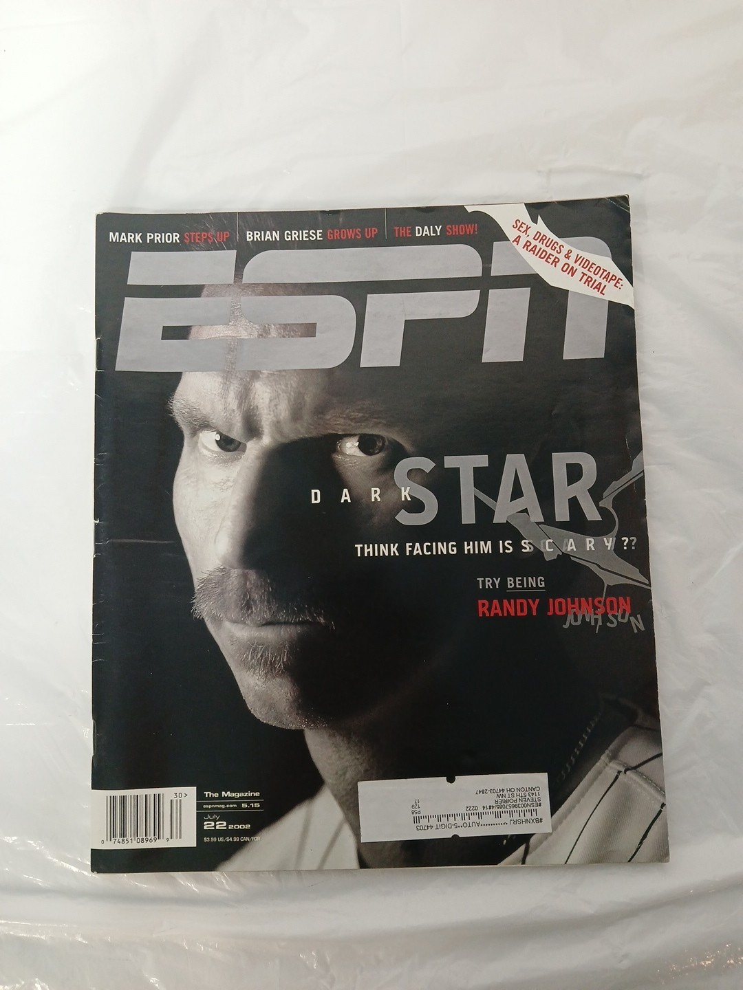 ESPN The Magazine JULY 22, 2002 DARK STAR, RANDY JOHNSON ESPN The Magazine JULY 22, 2002 DARK STAR, RANDY JOHNSON