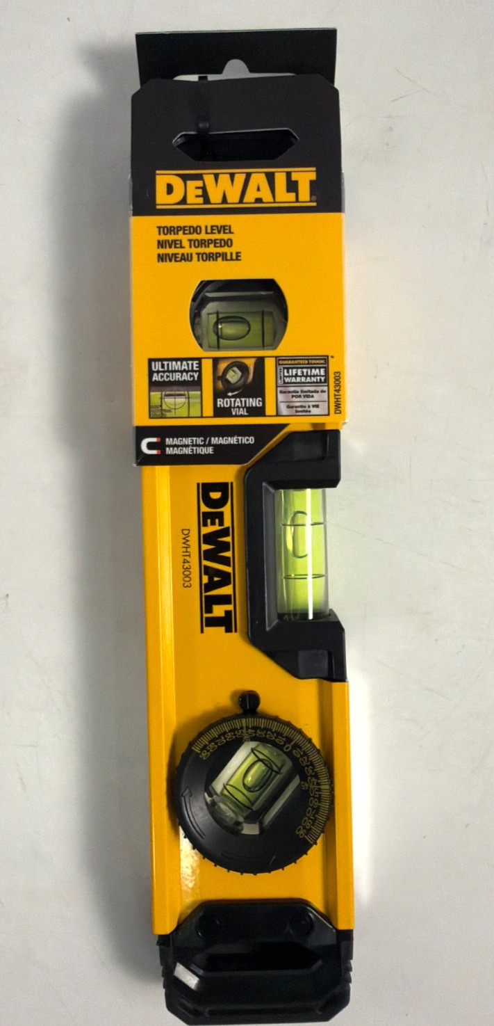 [NEW] (DWHT43003) DEWALT 9-in (230mm) Torpedo Level