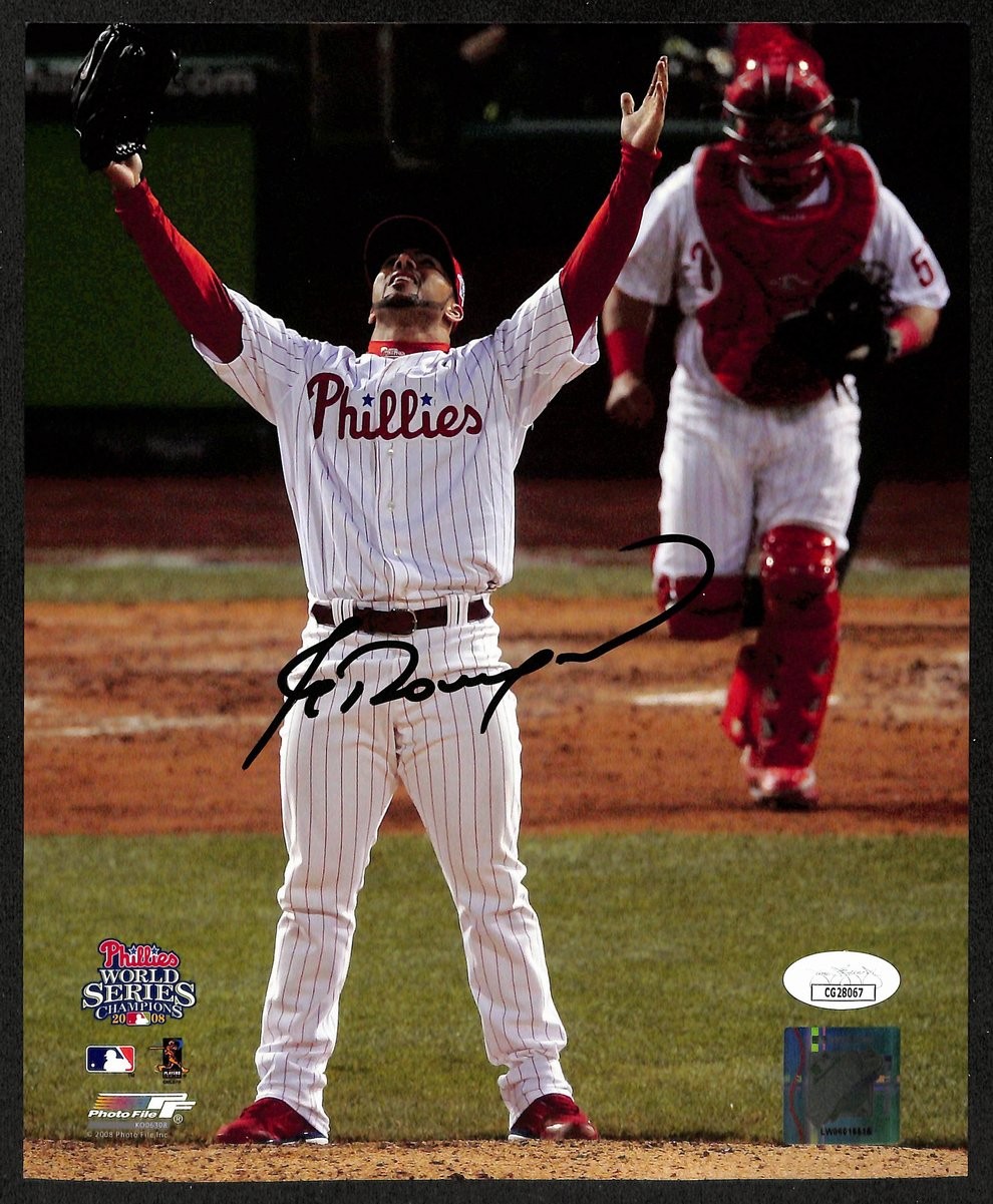 J.C. Romero Signed/Autographed 8x10 Photo 2008 World Series Phillies JSA 196836 J.C. Romero Signed/Autographed 8x10 Photo 2008 World Series Phillies JSA 196836