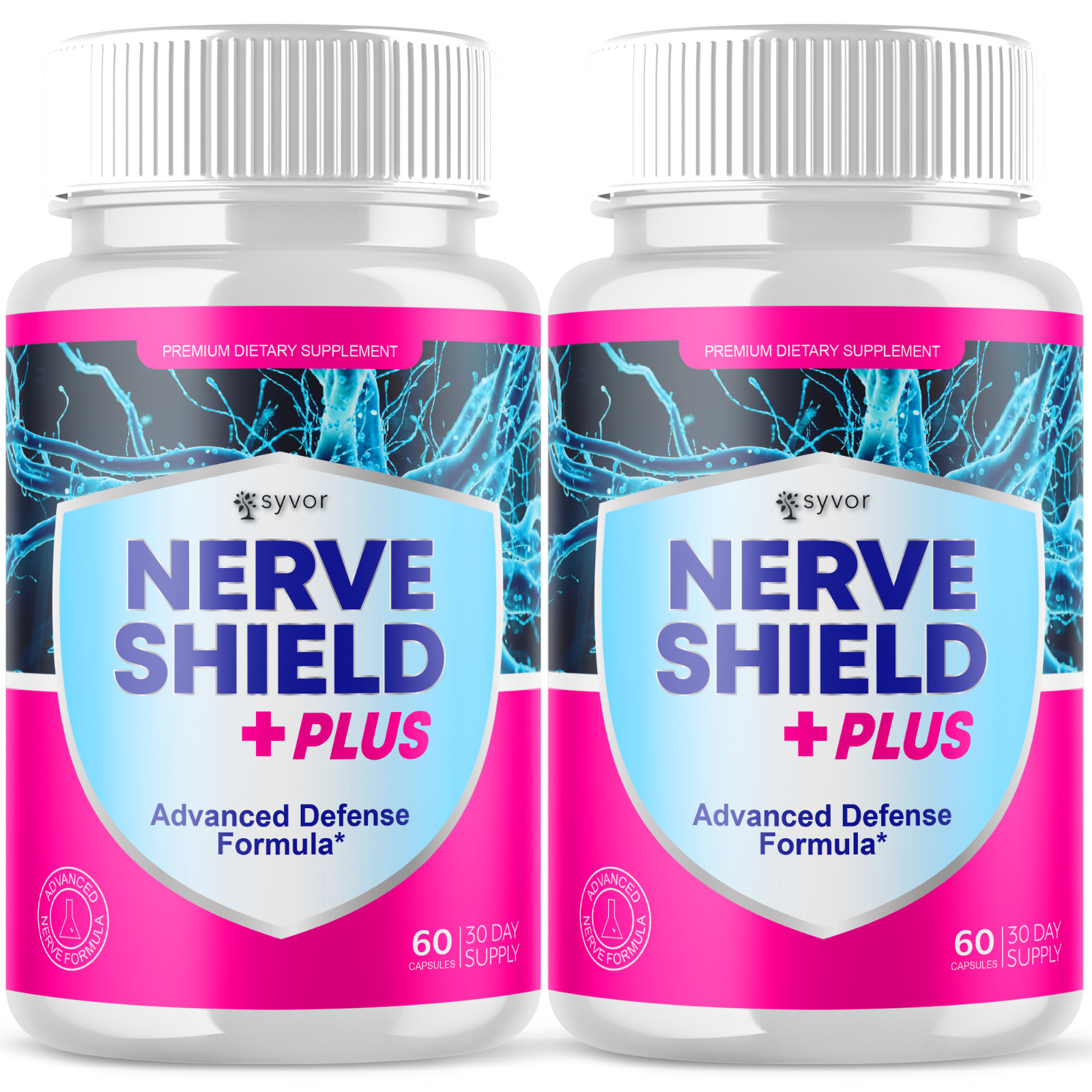 (2 Pack) Nerve Shield Nootropic All Natural NerveShield Supplement 120 Capsules (2 Pack) Nerve Shield Nootropic All Natural NerveShield Supplement 120 Capsules