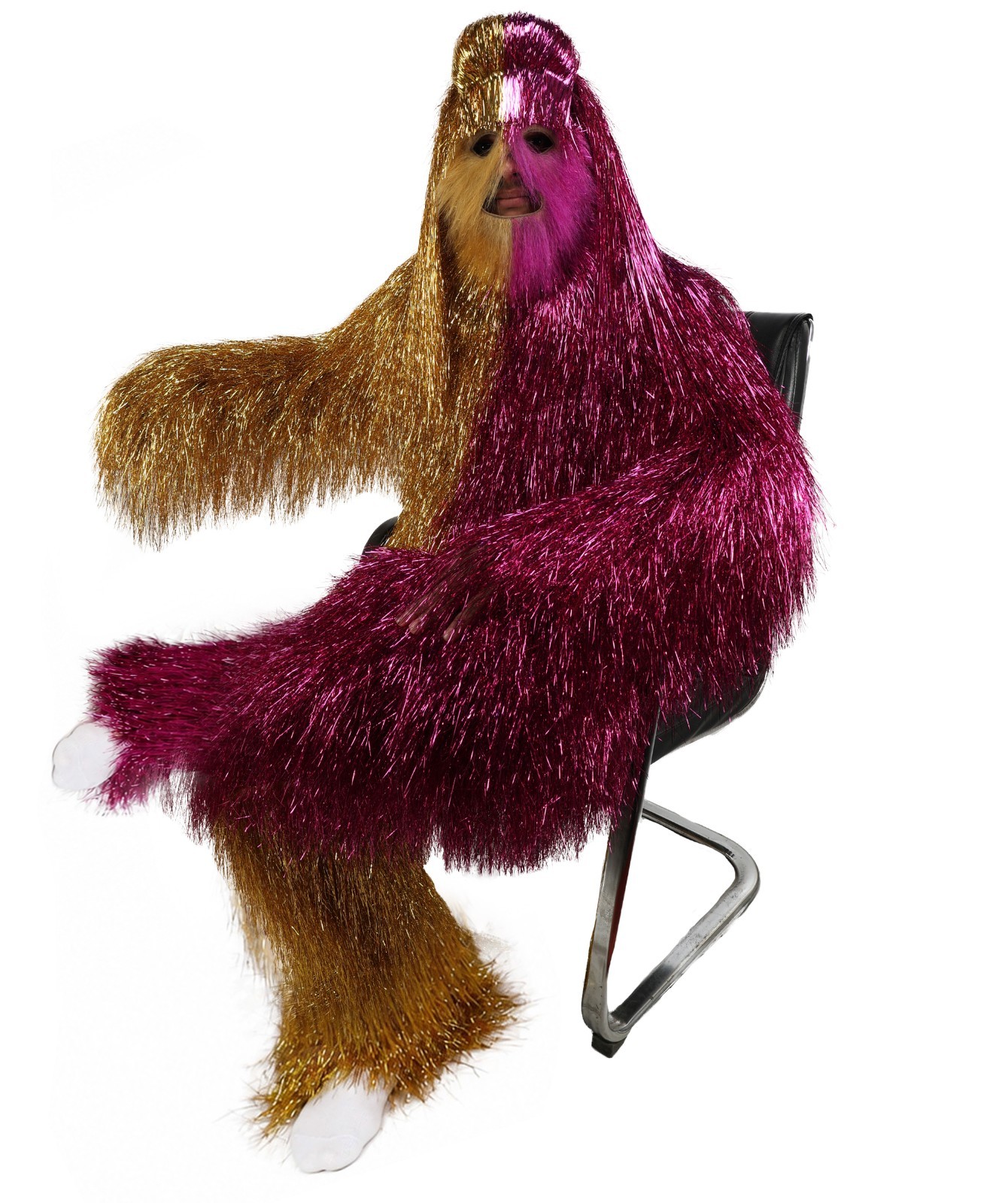 Tinsel Hairy Two-Part Costume, Bundle & Mask Set, Full-Body Suit & Matching Mask Tinsel Hairy Two-Part Costume, Bundle & Mask Set, Full-Body Suit & Matching Mask