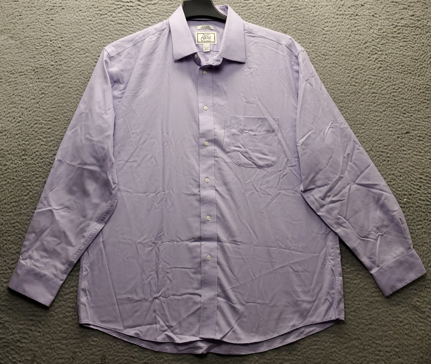 Jos. A. Bank Dress Shirt Mens 17.5 Purple Non-Iron Tailored Fit Button-Up EUC Jos. A. Bank Dress Shirt Mens 17.5 Purple Non-Iron Tailored Fit Button-Up EUC