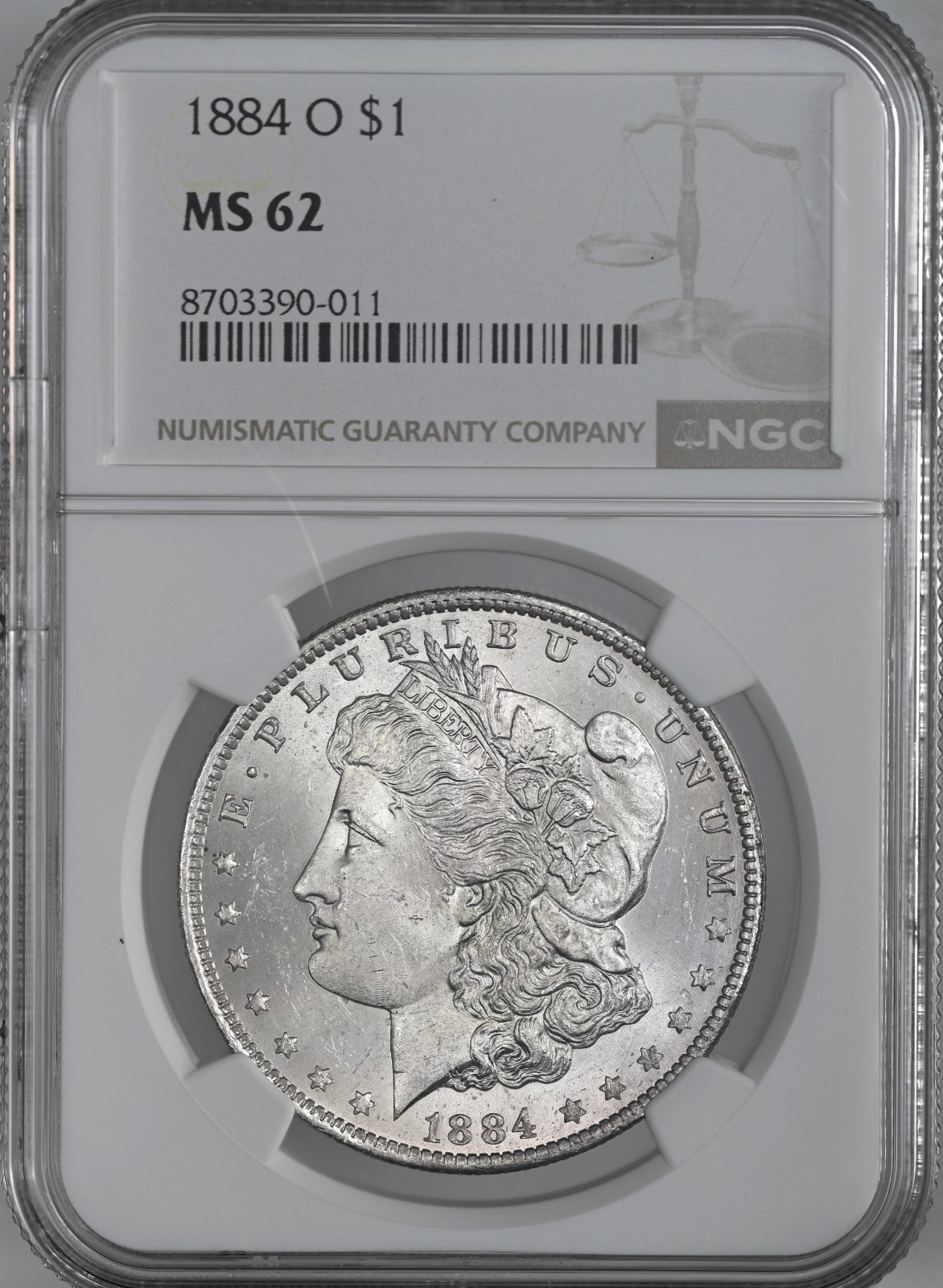 1884-O  $1  MORGAN SILVER DOLLAR  