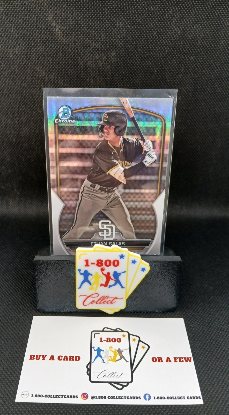 2023 Bowman Baseball Ethan Salas Refractor #BDC-1 San Diego Padres Rookie RC 2023 Bowman Baseball Ethan Salas Refractor #BDC-1 San Diego Padres Rookie RC