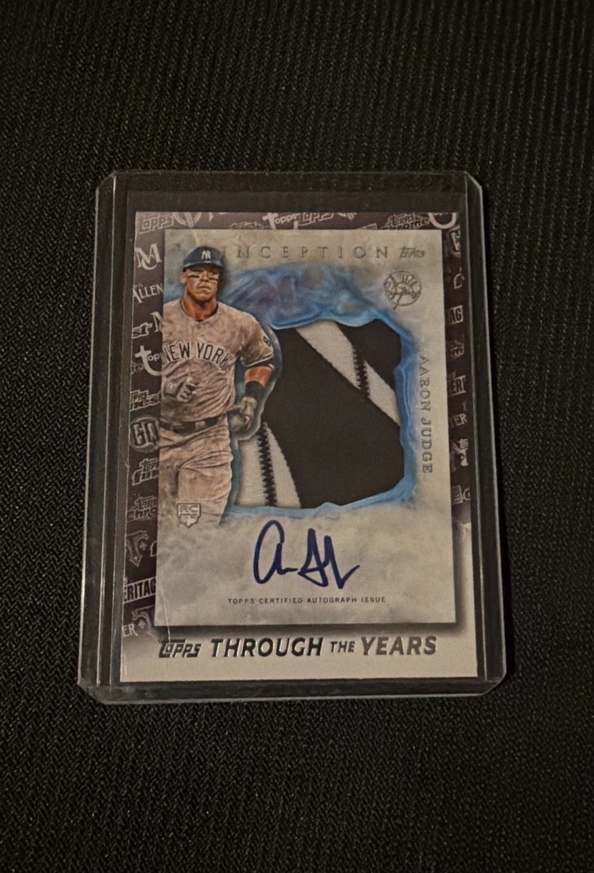 Aaron Judge Fascimile Topps 2017 Inception Reprint - RC Patch Auto Aaron Judge Fascimile Topps 2017 Inception Reprint - RC Patch Auto