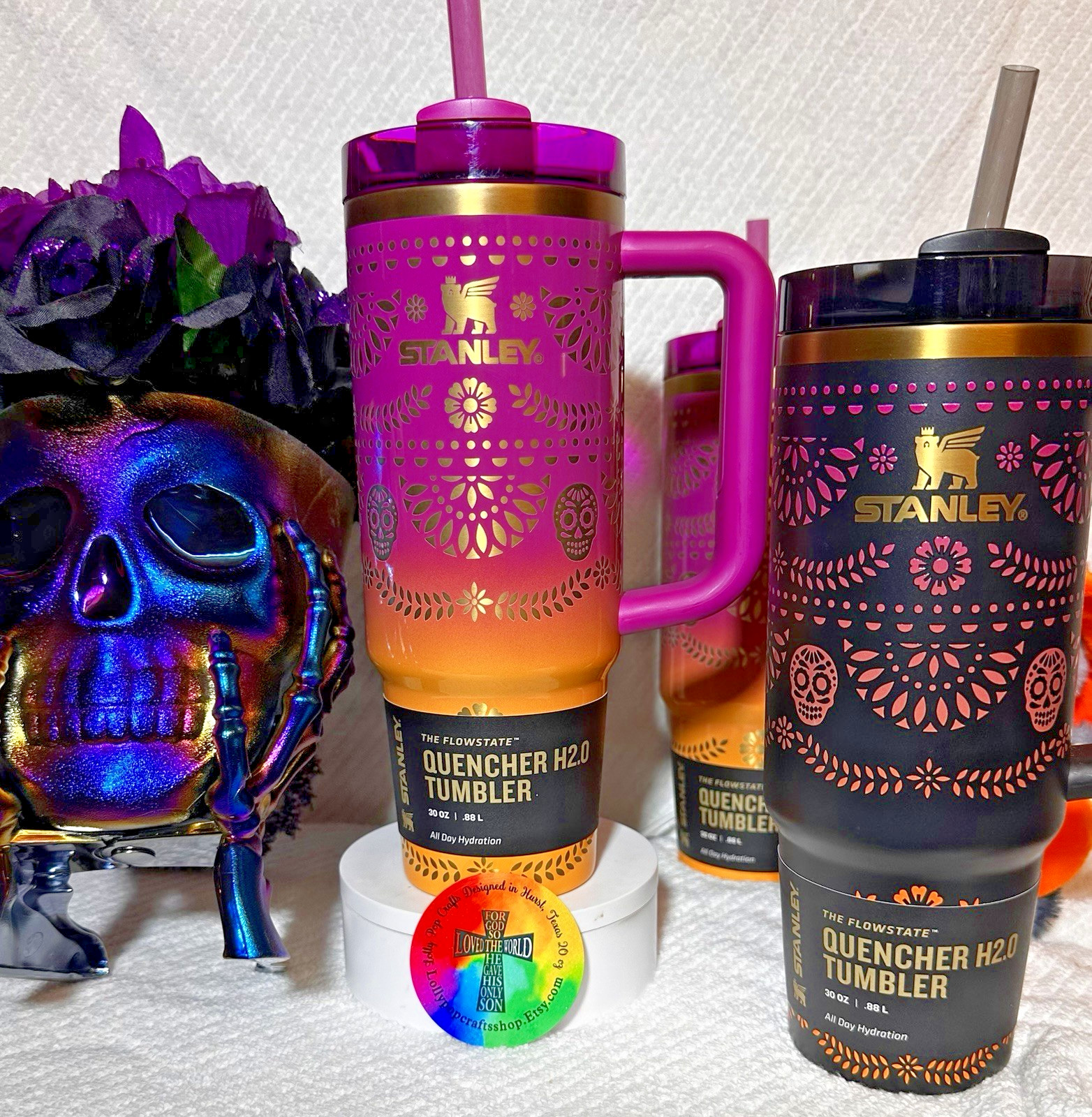 Stanley 30 oz Dia De Los Muertos Midnight Catrina/ Sunrise /Catrina