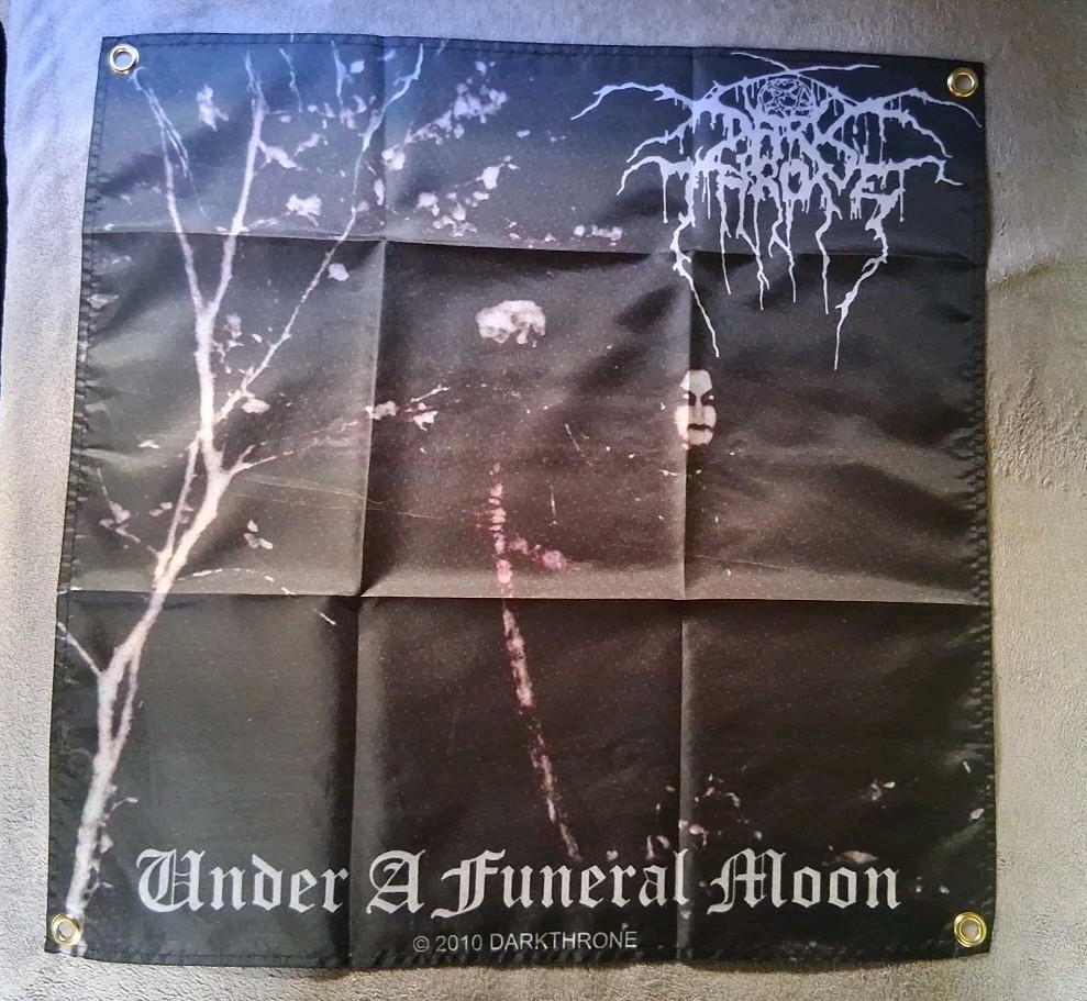 Darkthrone Under A Funeral Moon 2x2ft Banner Flag Dark Throne
