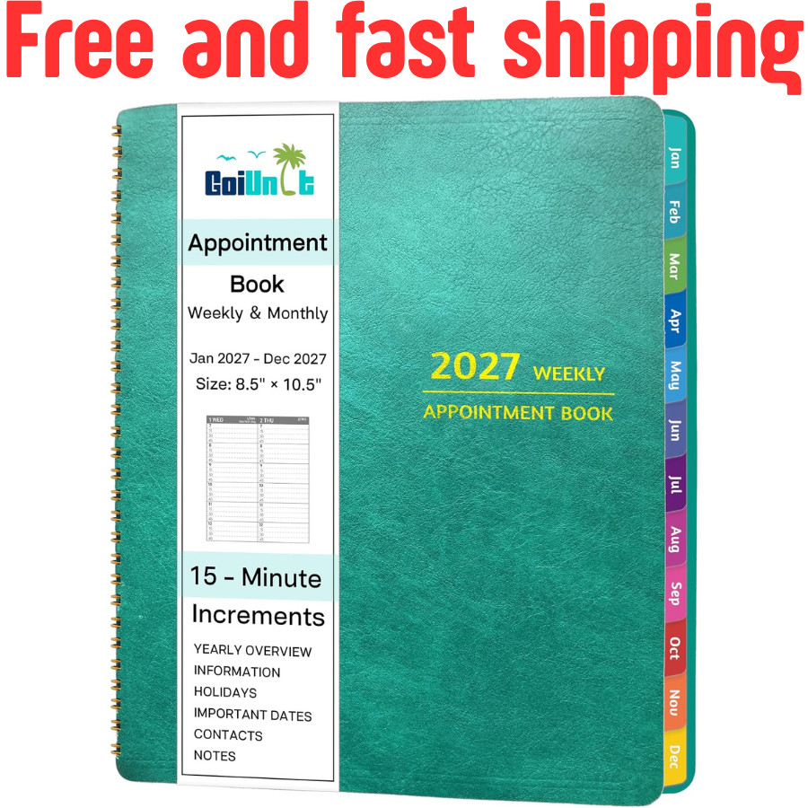 2027 Appointment Book - January - December 2027, Appointment Planner with Wee...