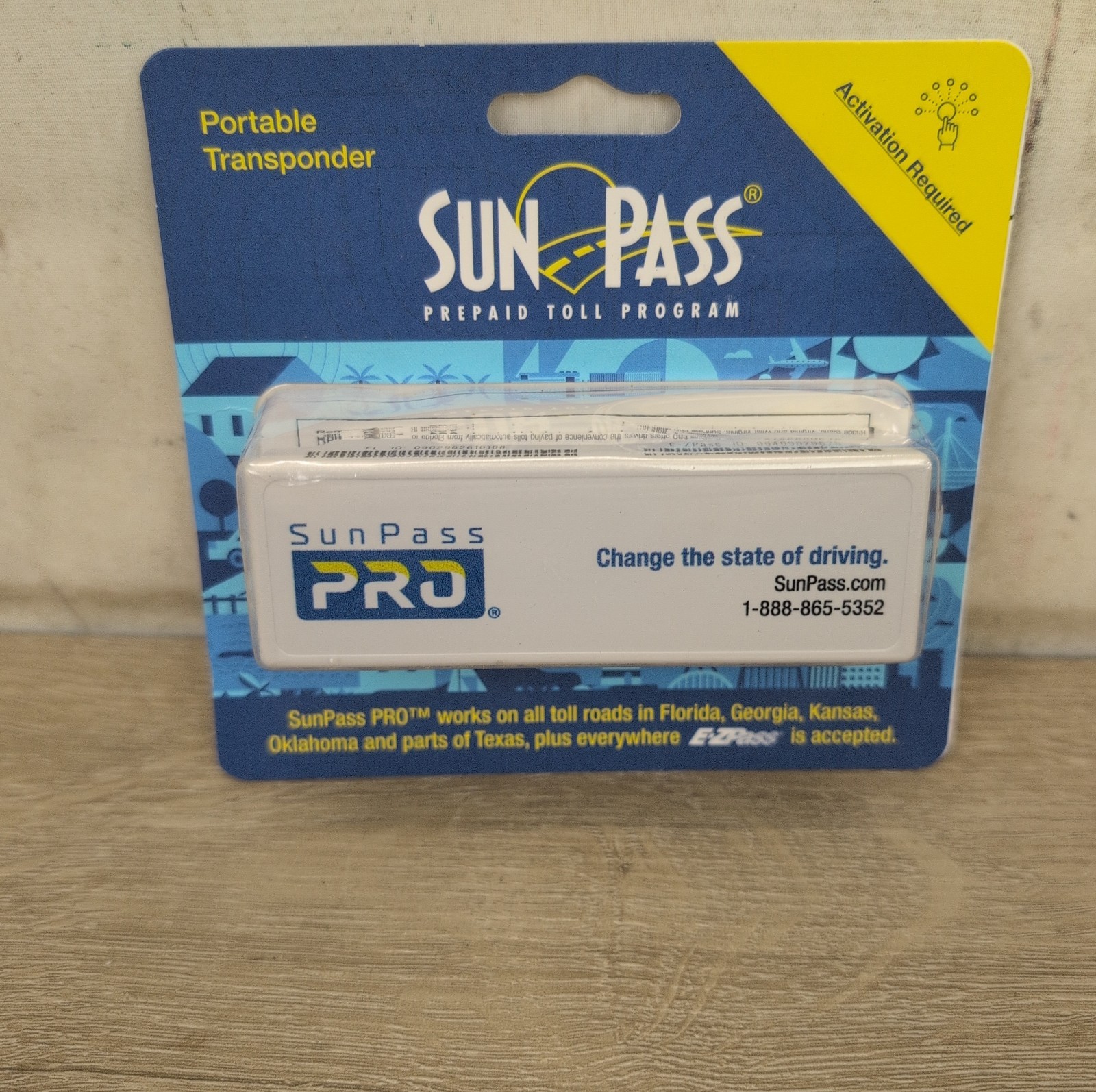SunPass Pro Ezpass Compatible Portable Toll Transponder Brand New 