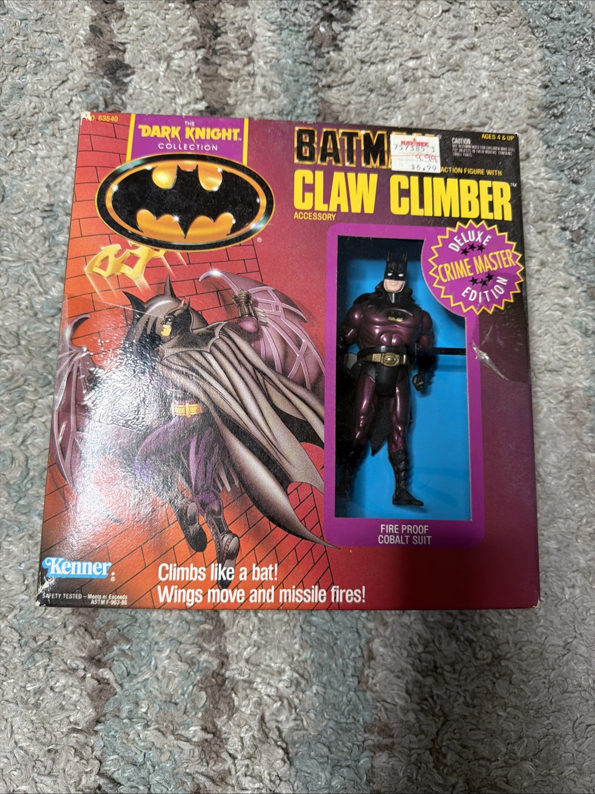 Kenner The Dark Knight Collection Claw Climber Batman Figure 1990 Kenner The Dark Knight Collection Claw Climber Batman Figure 1990