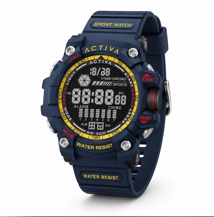 NEW Activa X Invicta Digital Men's Watch 56mm Beige ACW8020-013