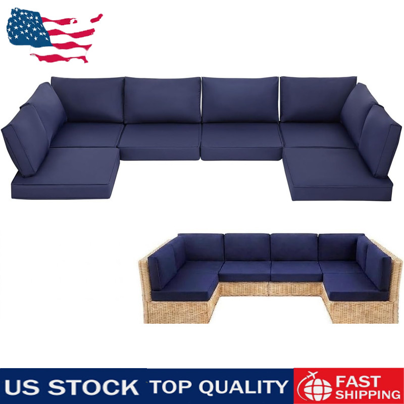 14-Piece Patio Furniture Cushions Set, Outdoor Patio Replacement Set for 6-Seat 14-Piece Patio Furniture Cushions Set, Outdoor Patio Replacement Set for 6-Seat