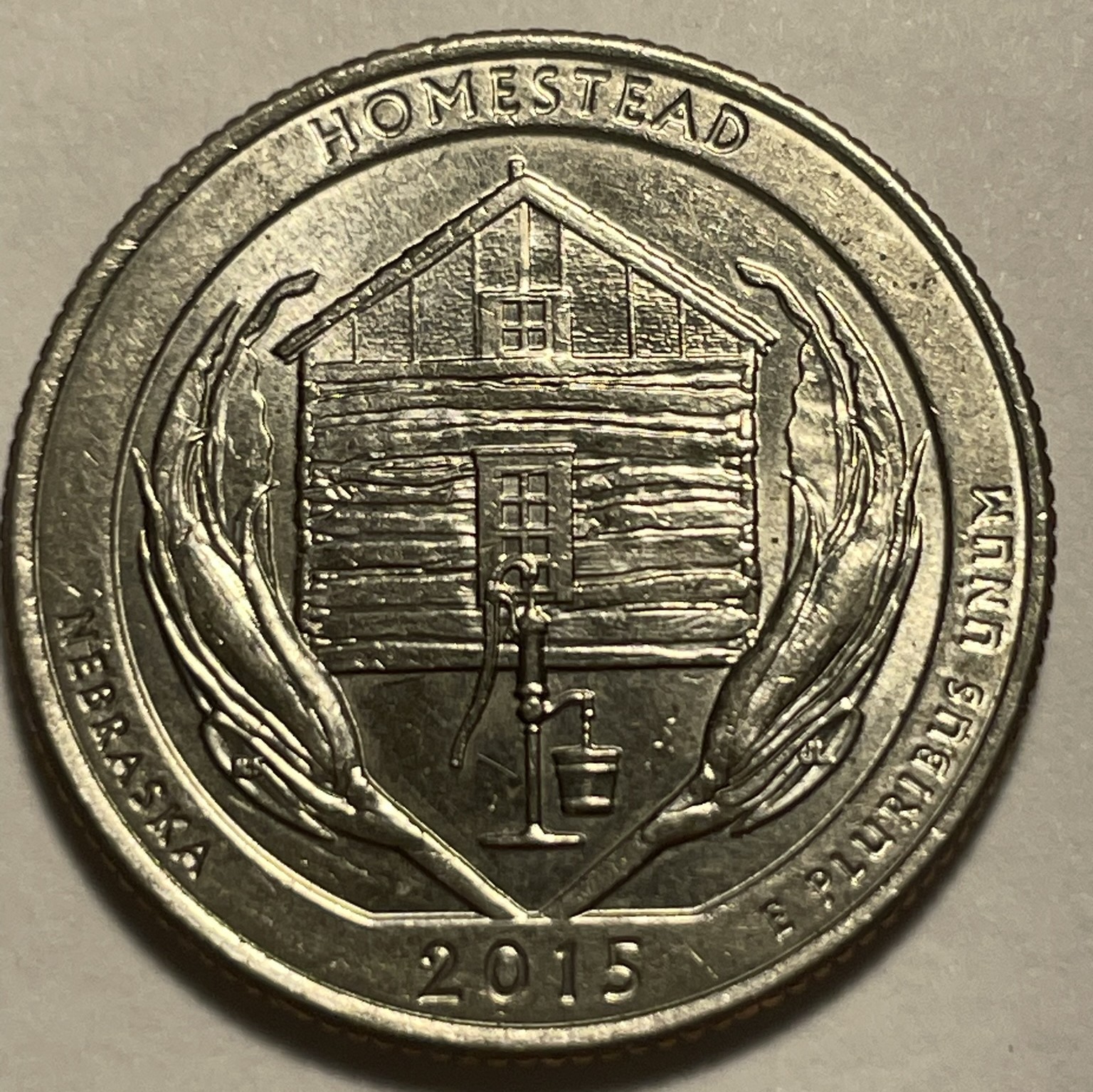 2015 D Washington quarter ATB Nebraska Homestead circulated 2015 D Washington quarter ATB Nebraska Homestead circulated