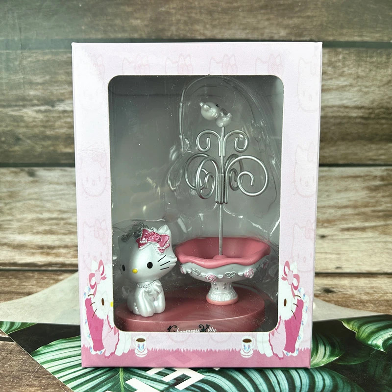 Vintage Hello Kitty Jewelry Storage Box Handmade Desktop Organizer Collectible