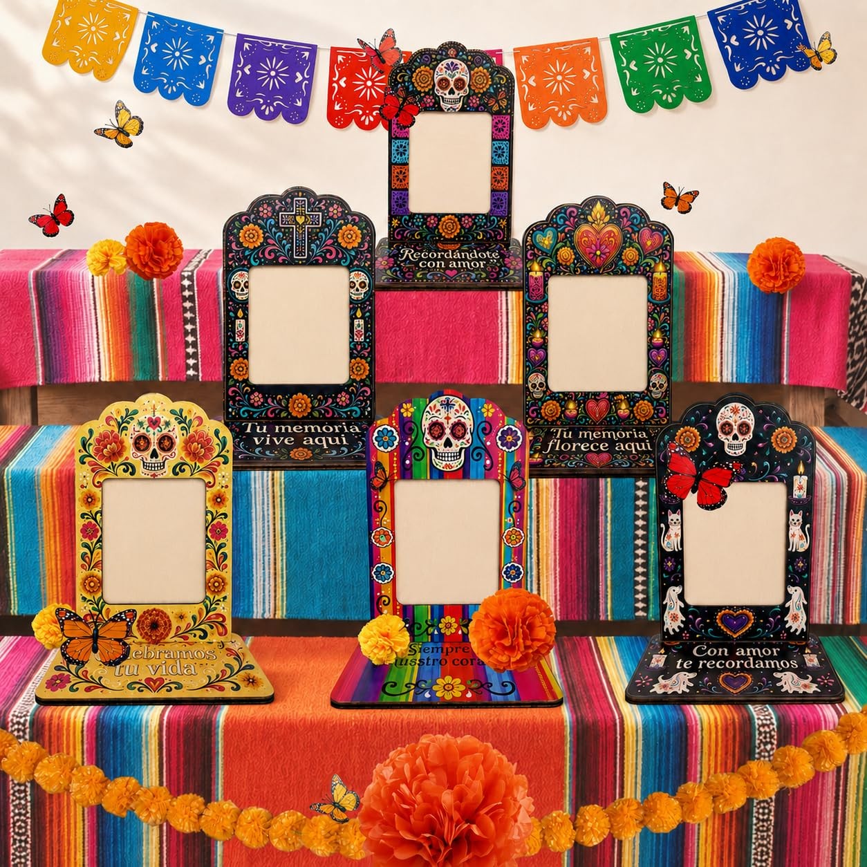 Dia De Los Muertos Decorations Picture Frames Day Of The Dead Altar Ofrenda