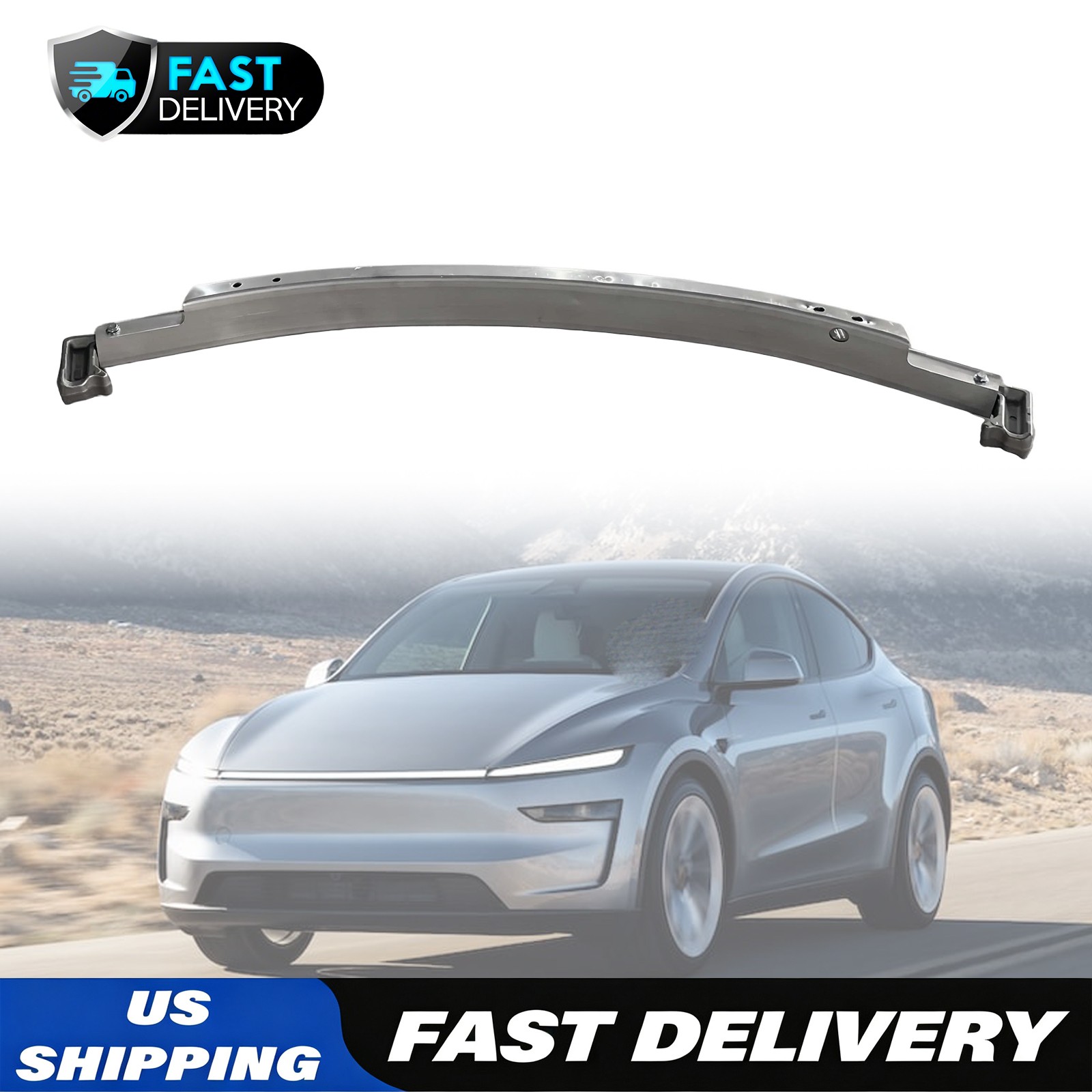 For 2025-2026 Tesla Model Y 199144800D Aluminum Front Bumper Beam 1991448-00-D