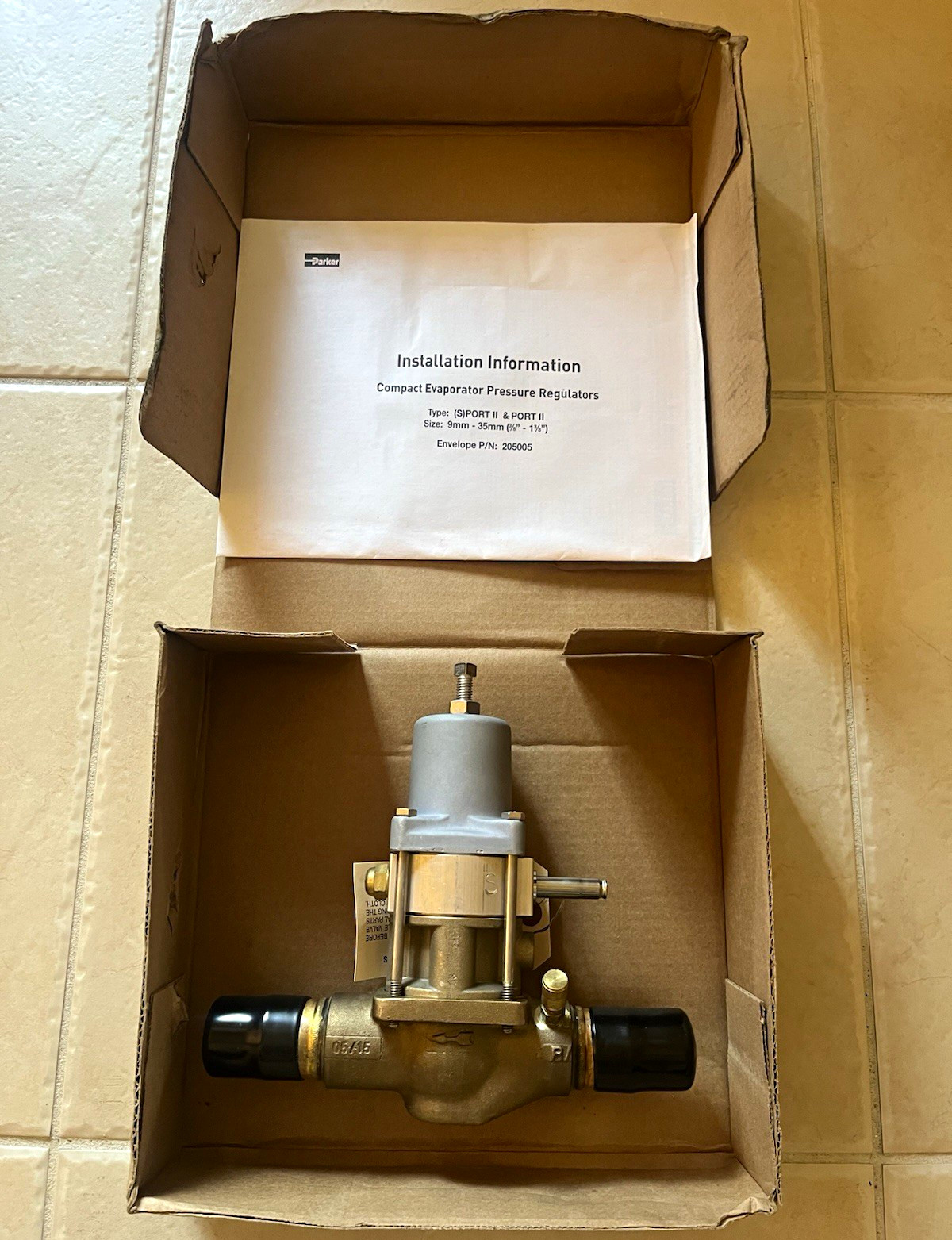 Parker Flo-Con SPORT II Inlet Pressure Regulator Port 03 Conn 07 120 PSI Valve