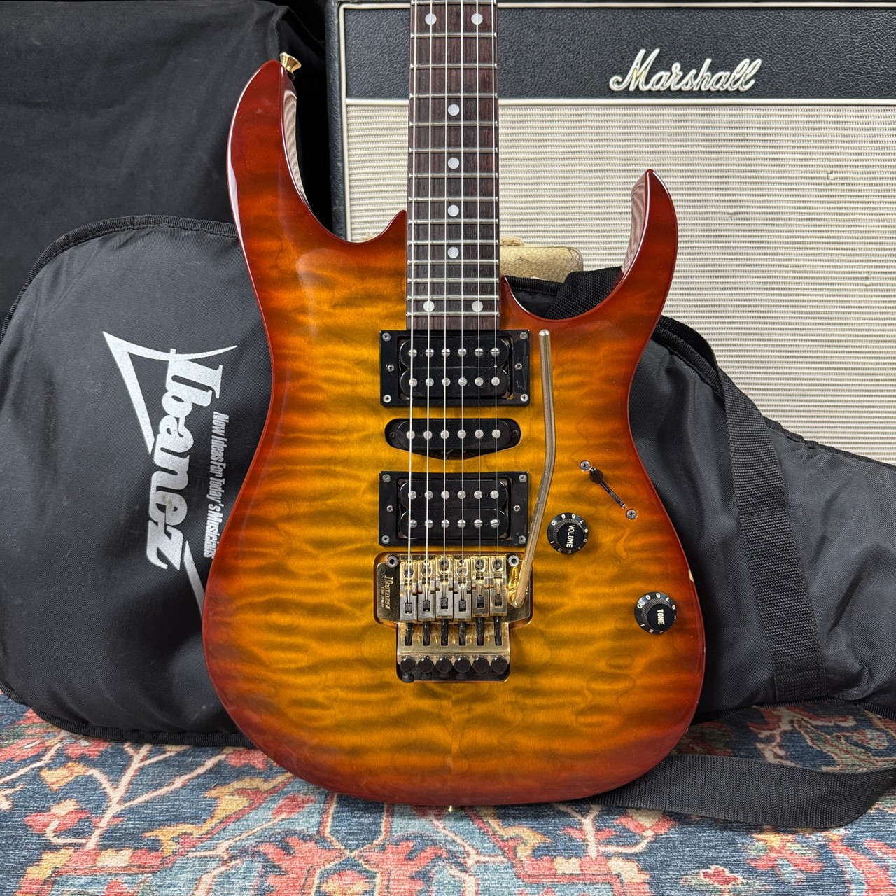 1994 Ibanez RG370AMS Resincast Gravure MIJ Fujigen Floyd Rose
