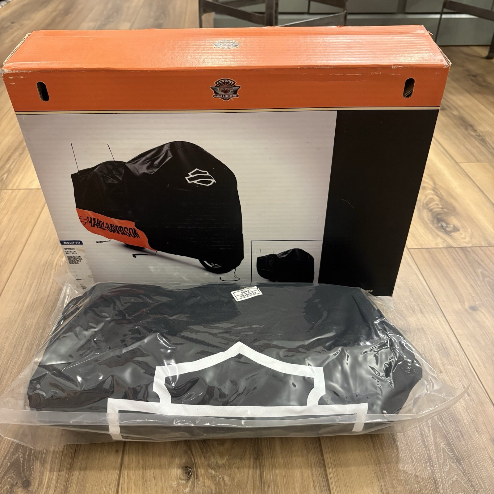 Harley-Davidson Premium Indoor/ Outddor Mororcycle Cover Orange/ Black New