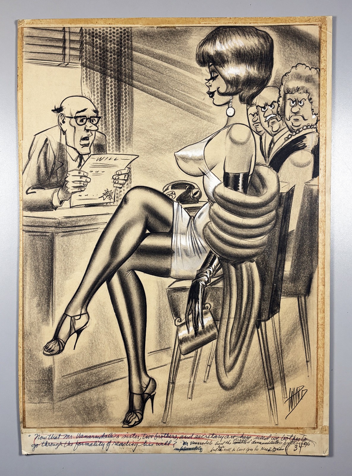 Bill Ward Original Art ZIP Sept 1970 Humorama Timely Features GGA Pin-Up