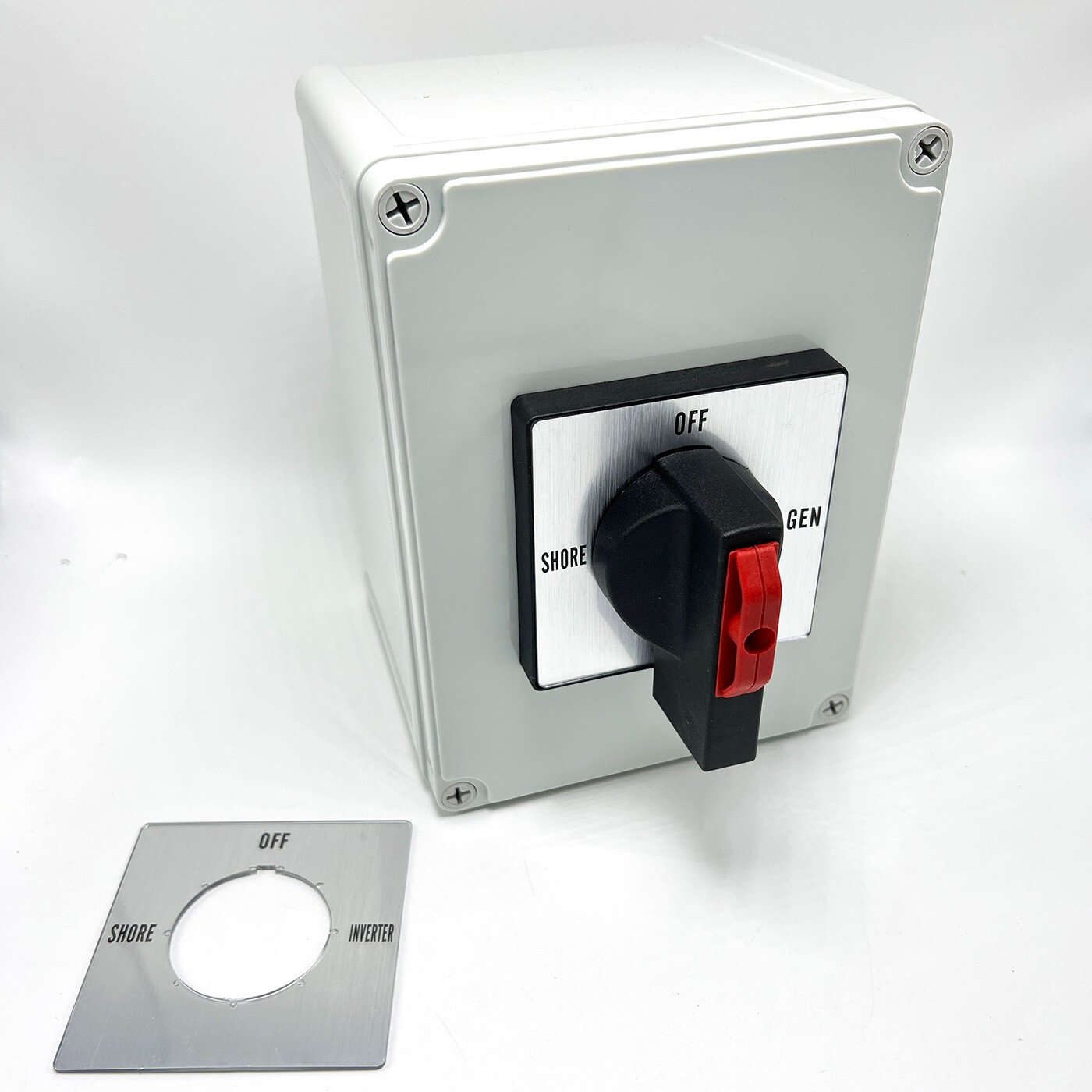 125A Manual Transfer Switch, Shore-Off-Inverter/Gen for 120V or 240V Devices 125A Manual Transfer Switch, Shore-Off-Inverter/Gen for 120V or 240V Devices