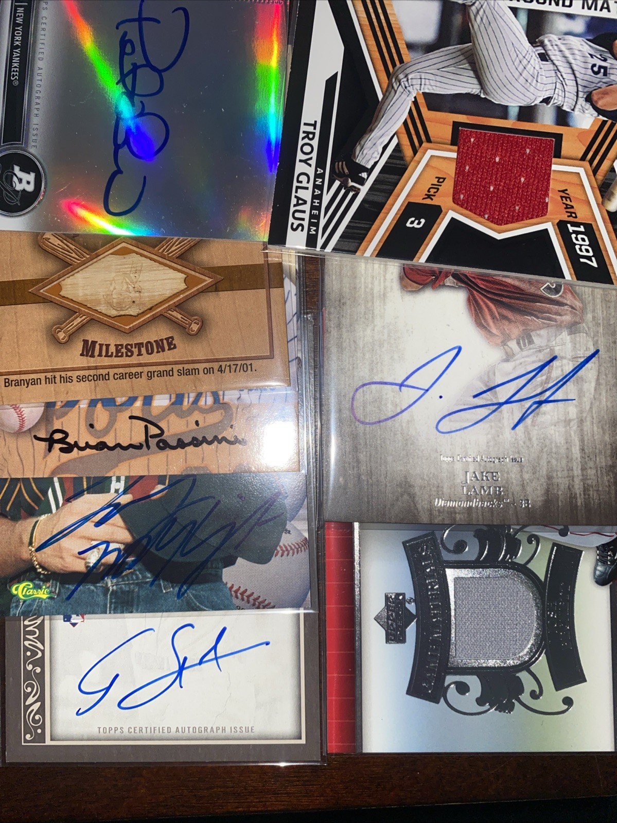 Huge Baseball Sports Card Pack Signature Relic Auto Mem Lot (10 Cards)