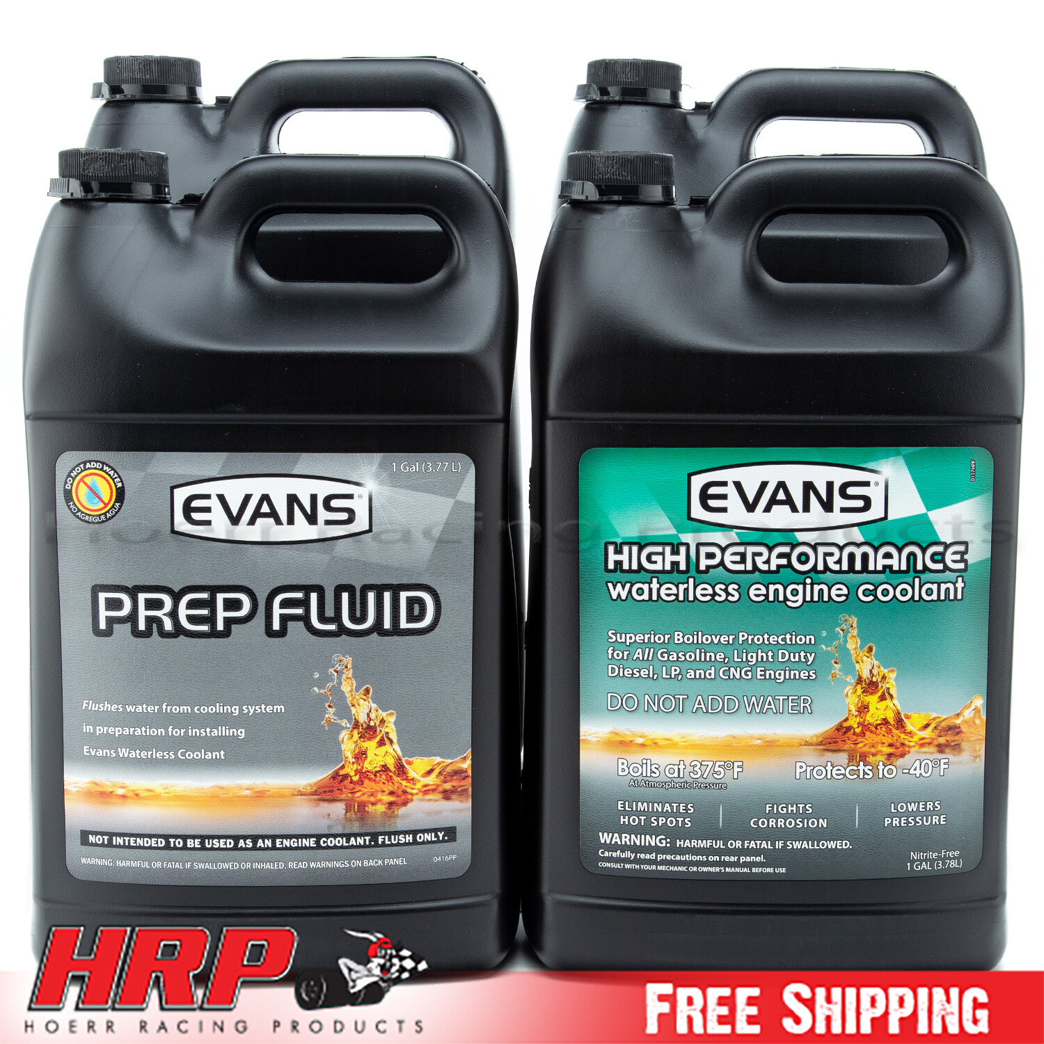 (3)Evans Waterless Coolant EC53001 High Performance & (1) EC42001