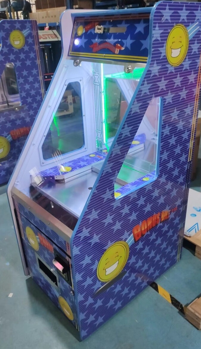Bonus Hole Quarter Coin Pusher Arcade Machine w/ Bill Acceptor Commercial NEW