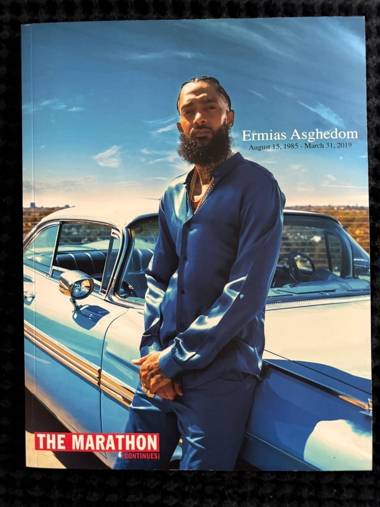 NIPSEY HUSSLE Celebration of Life Memorial Program Funeral Obituary *RARE & NEW* NIPSEY HUSSLE Celebration of Life Memorial Program Funeral Obituary *RARE & NEW*