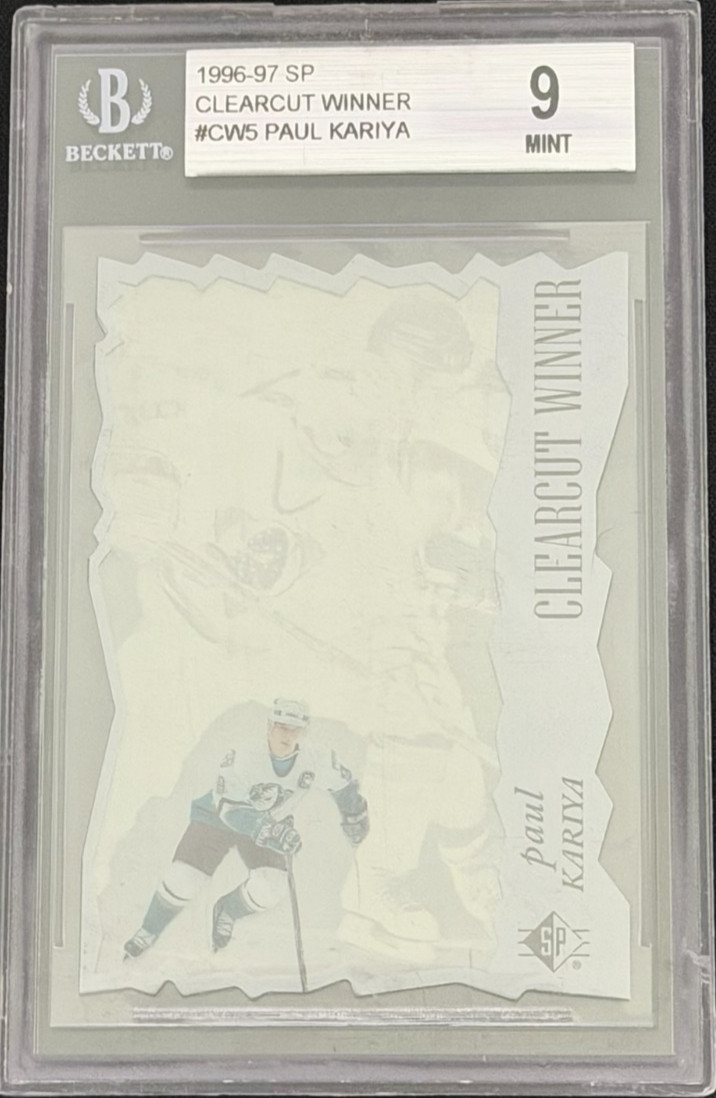PAUL KARIYA - 1996 Upper Deck SP Clearcut Winner Die Cut #CW5