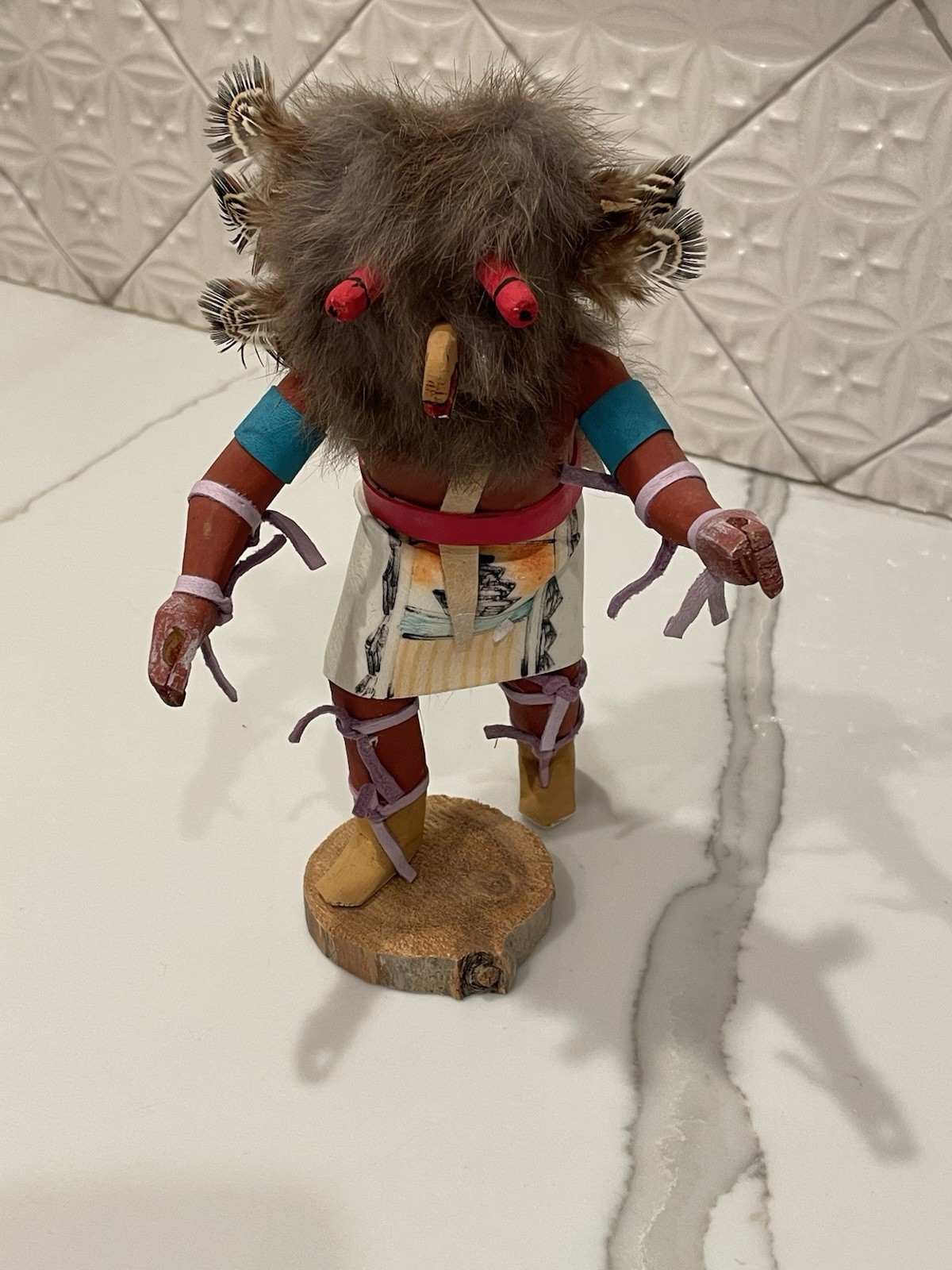 Vintage Navajo Owl Kachina Doll Signed By Artist Mary E. Largo 1970s-1990s 10in Vintage Navajo Owl Kachina Doll Signed By Artist Mary E. Largo 1970s-1990s 10in