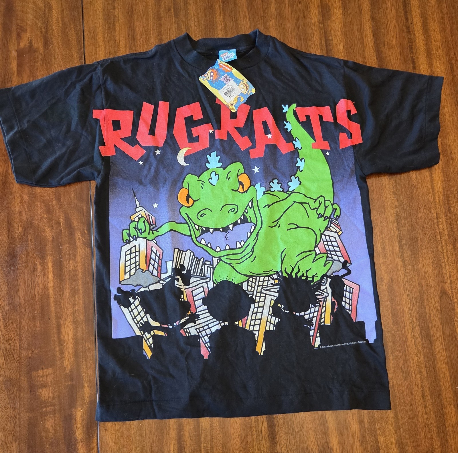 Vintage 1997 Rugrats Nickelodeon Viacom TV Show Single Stitch Youth XL NEW USA Vintage 1997 Rugrats Nickelodeon Viacom TV Show Single Stitch Youth XL NEW USA