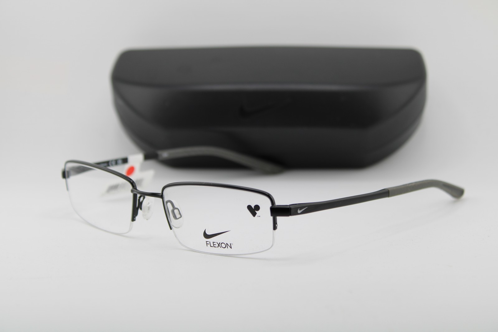 NEW NIKE FLEXON 4292 001 BLACK GUNMETAL GREY AUTHENTIC EYEGLASSES 53-19