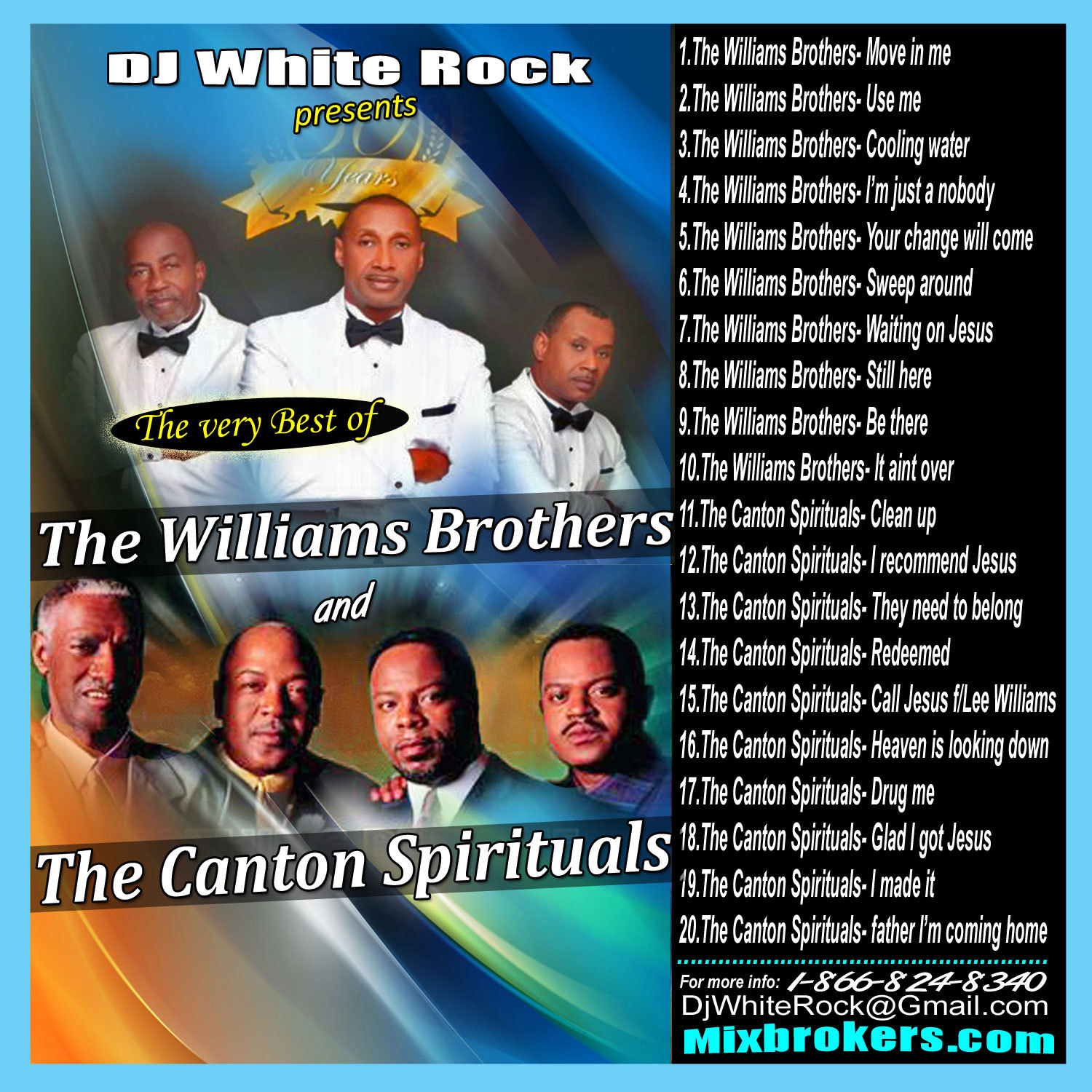 Very best of The Williams Brothers & The Canton Spirituals 