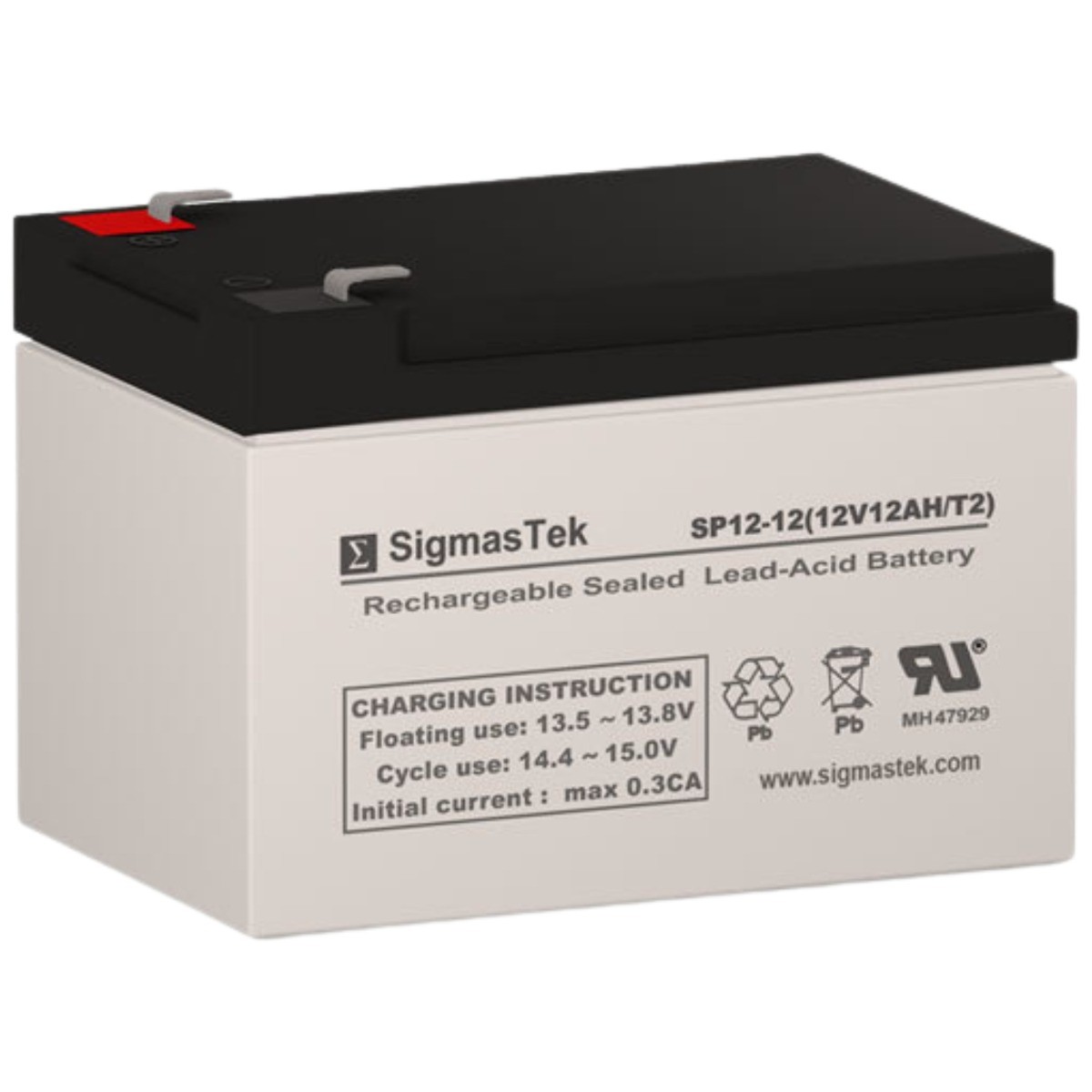 SigmasTek SP12-12 (T2) Rechargeable Battery Replacement for SigmasTek SP12-12HR