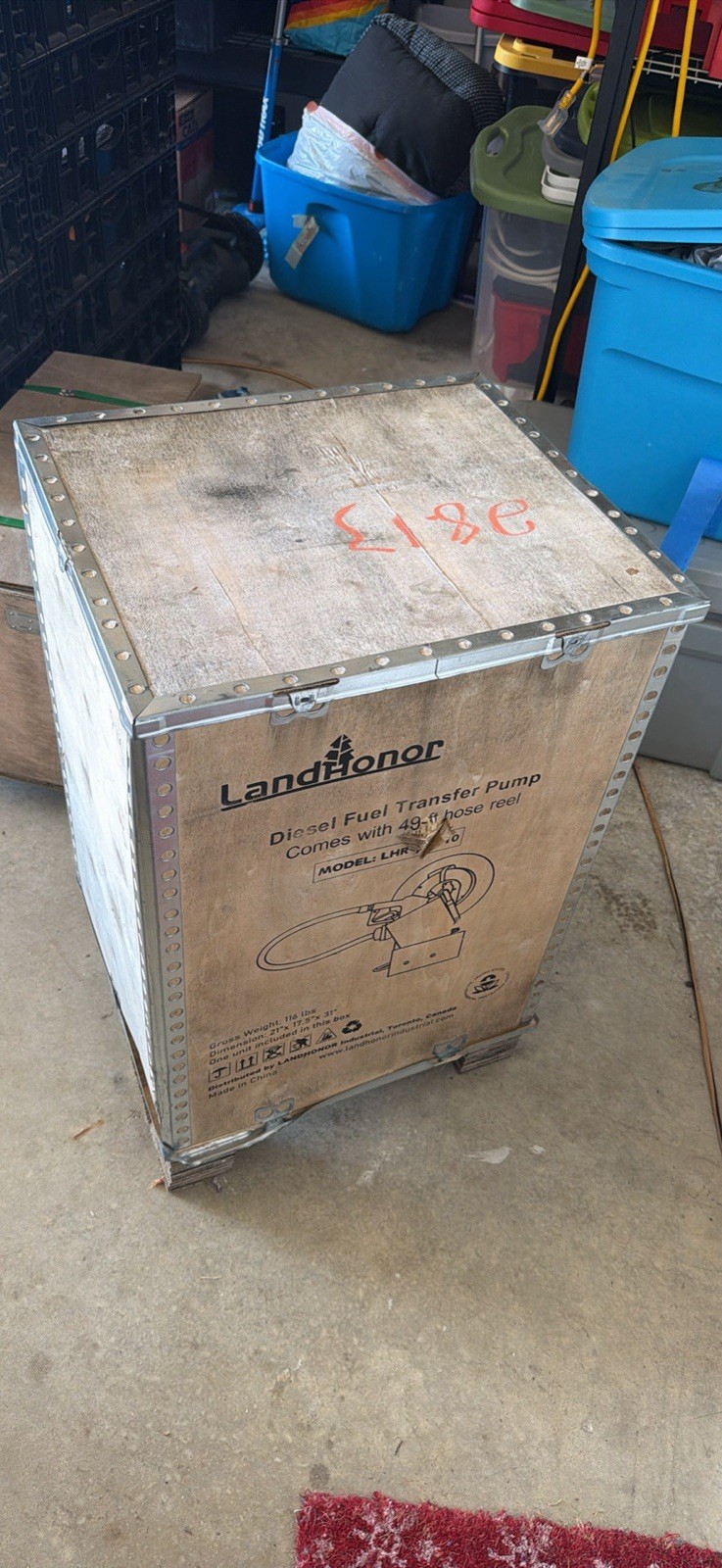 Landhonor Diesel Transfer Pump And Reel 49 Feet Landhonor Diesel Transfer Pump And Reel 49 Feet