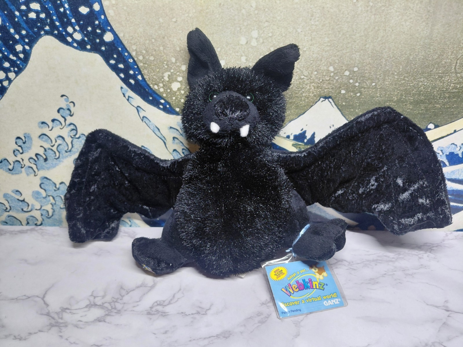 Ganz Webkinz Classic Bat Stuffed Animal HM367 c.2008 WITH SEALED CODE Ganz Webkinz Classic Bat Stuffed Animal HM367 c.2008 WITH SEALED CODE