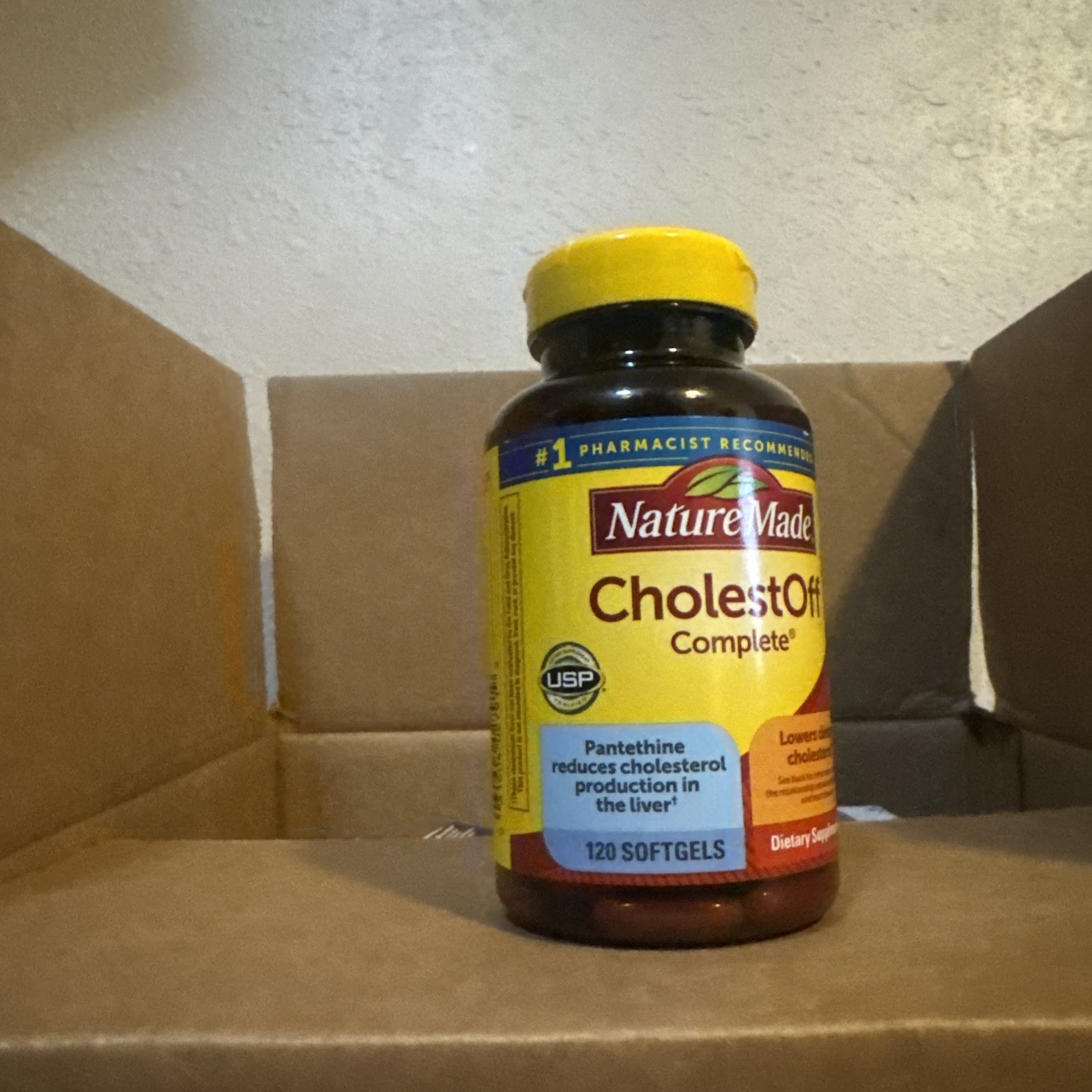 Nature Made Cholestoff Complete Dietary Supplement 120 Softgels Exp dec2026