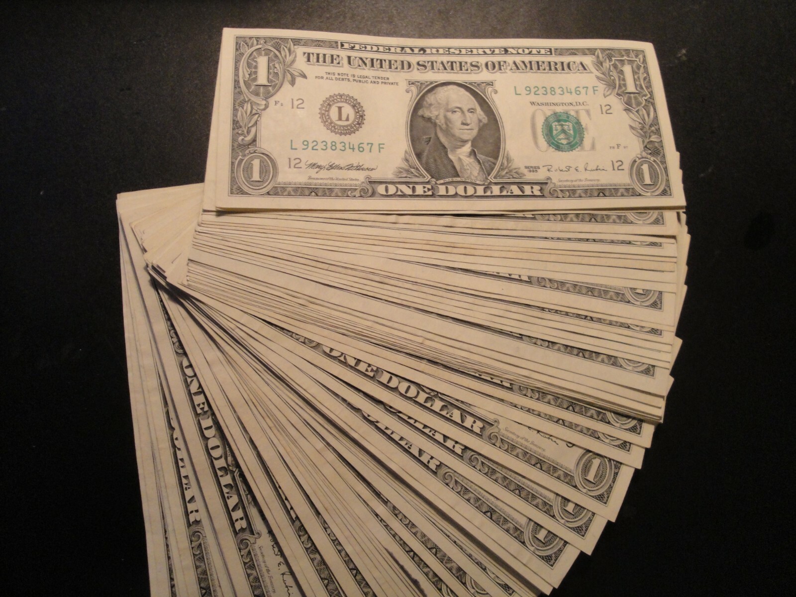 (1) $1.00 Series 1995 Federal Reserve Note BU Uncirculated Condition