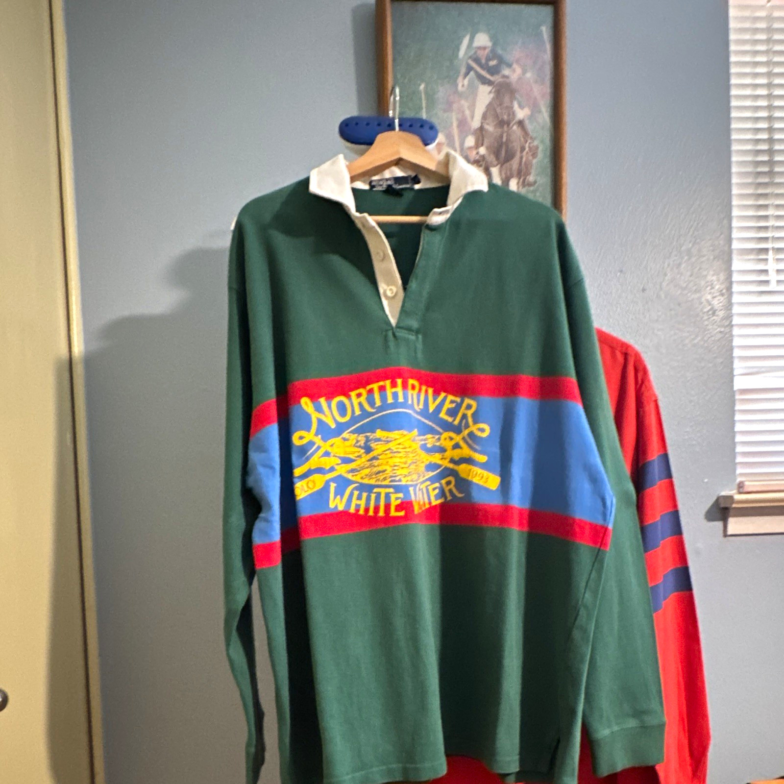 PoloRalph Lauren Men’s XL Rugby Long Sleeve Logo P Wing Vintage 1993 Polo Grail PoloRalph Lauren Men’s XL Rugby Long Sleeve Logo P Wing Vintage 1993 Polo Grail