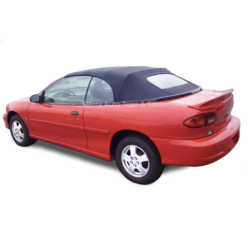 Fits: 1998-2000 Cavalier & Sunfire - Convertible Top w/Window, Black Sailcloth