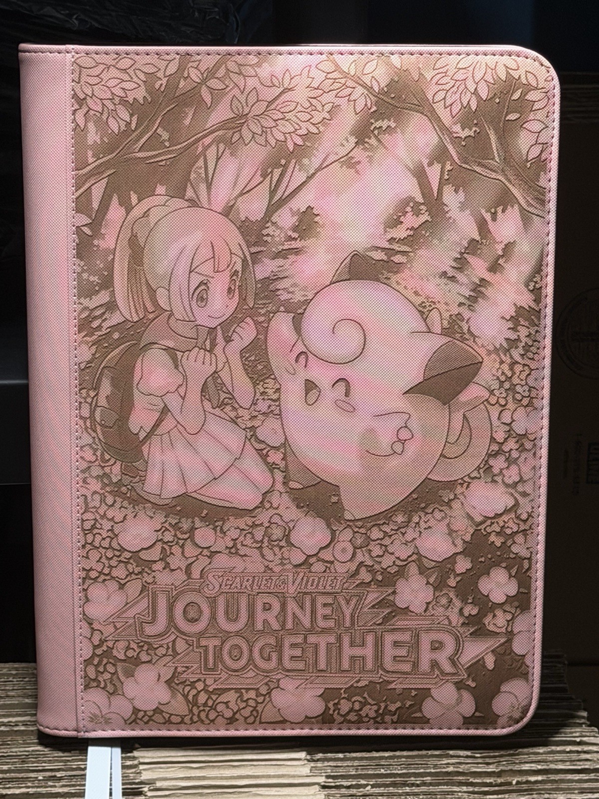 Journey Together Lillies Celfairy Laser Engraved 9 Slot 360 Card Binder Pokémon