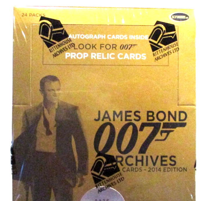 JAMES BOND 007 ARCHIVES 2014 EDITION FACTORY SEALED BOX AUTOGRAPHS AND RELICS JAMES BOND 007 ARCHIVES 2014 EDITION FACTORY SEALED BOX AUTOGRAPHS AND RELICS