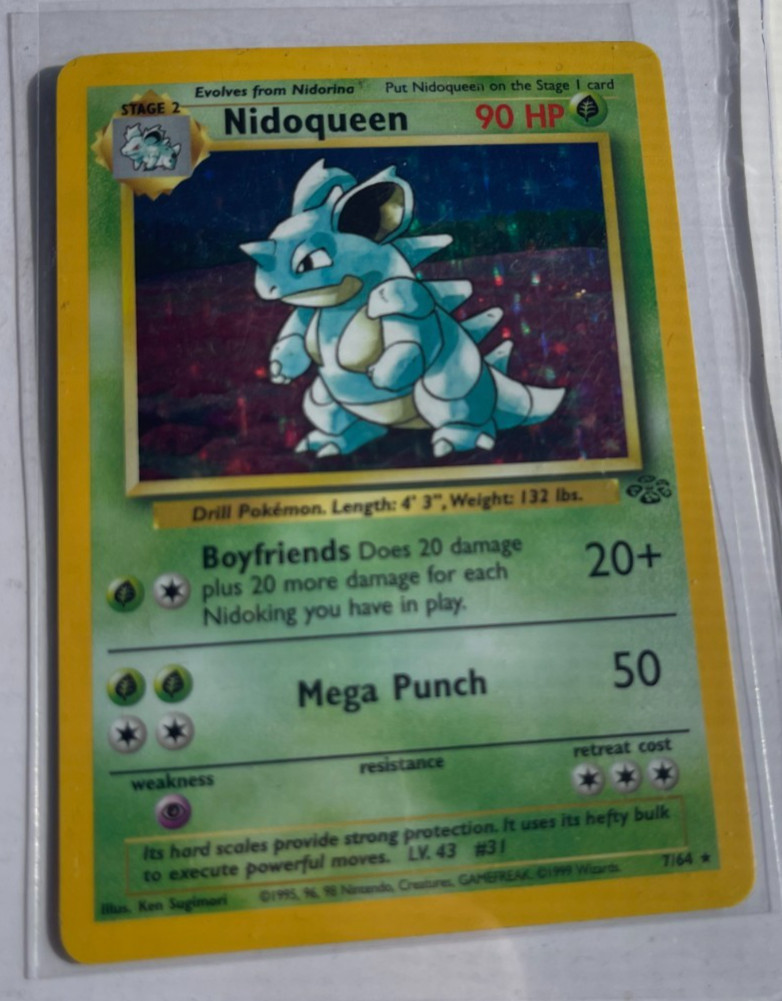 Pokémon TCG Nidoqueen Jungle 7/64 Holo Unlimited Holo Rare