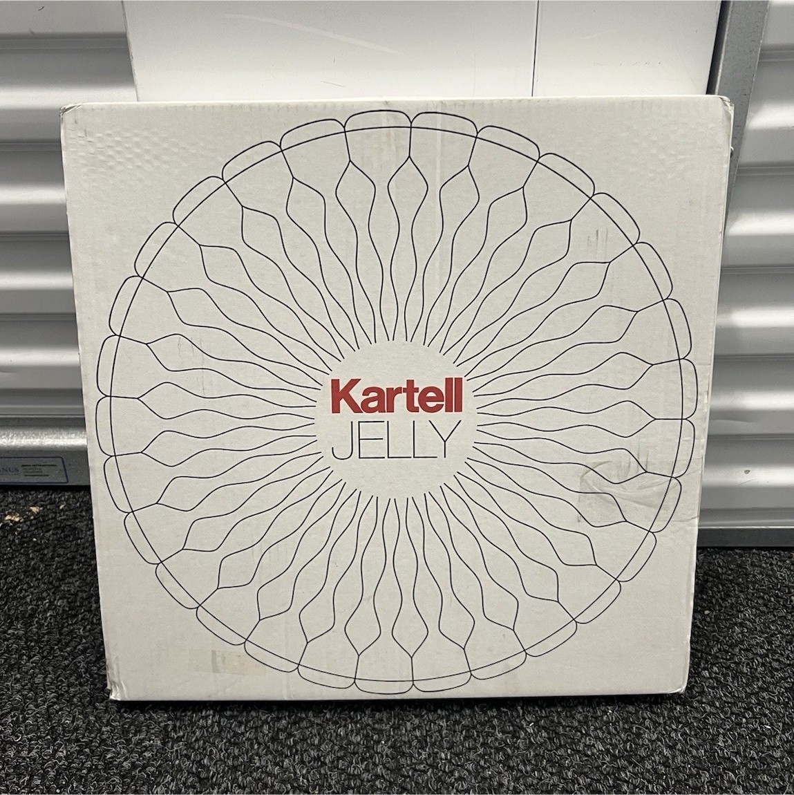 Kartell Jelly Large 17” Charger Plate Smoke Gray Acrylic Italy Luxury Modern 