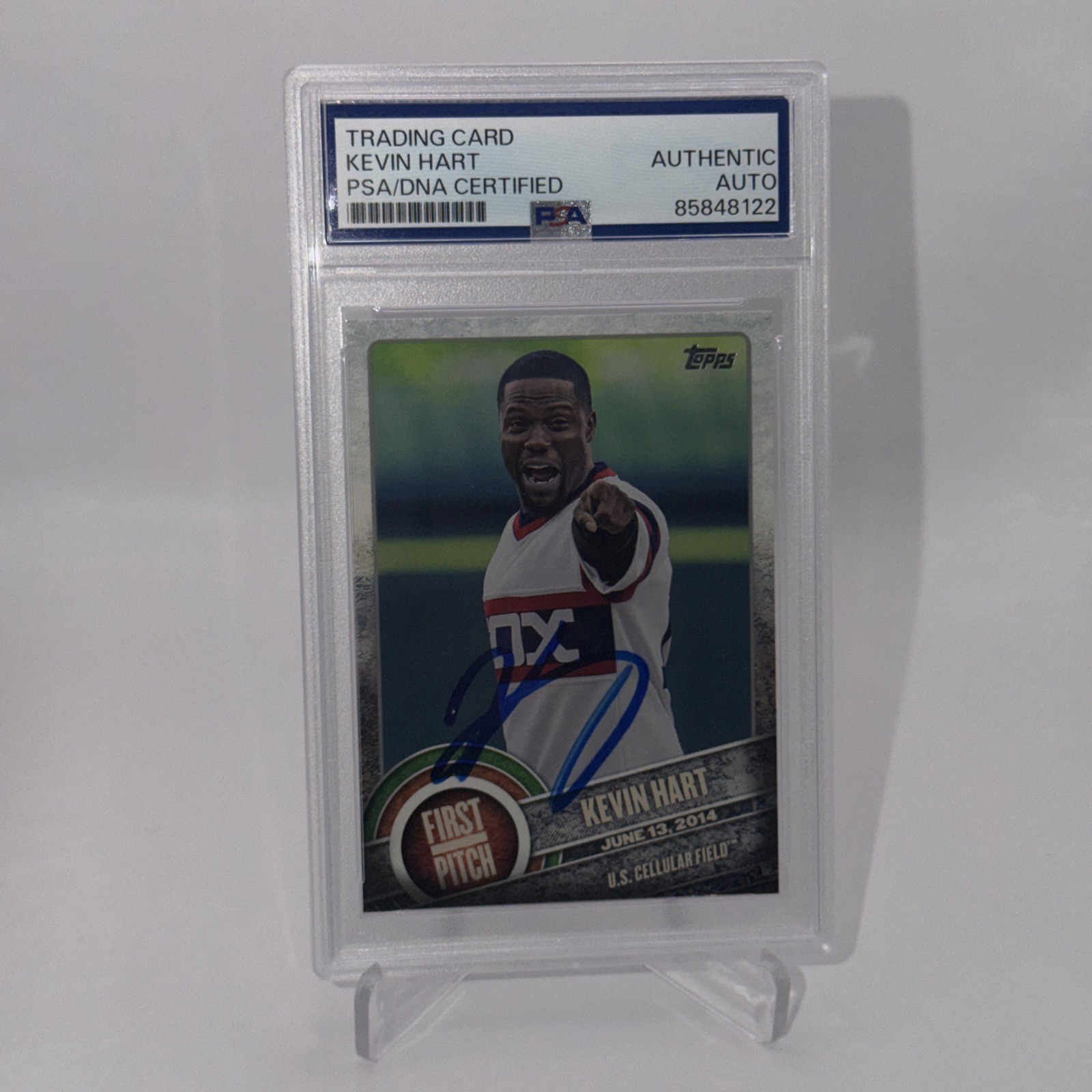 KEVIN HART 2015 TOPPS RARE FIRST PITCH CARD PSA/DNA WHITE SOX AUTHENTIC AUTO KEVIN HART 2015 TOPPS RARE FIRST PITCH CARD PSA/DNA WHITE SOX AUTHENTIC AUTO