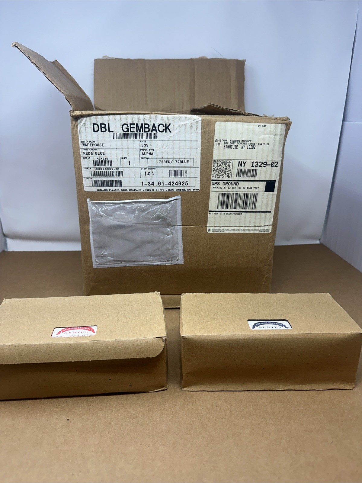 Gemaco Casino Paper Playing Cards Lot 108 Sealed Decks Red Blue New Old Stock Gemaco Casino Paper Playing Cards Lot 108 Sealed Decks Red Blue New Old Stock