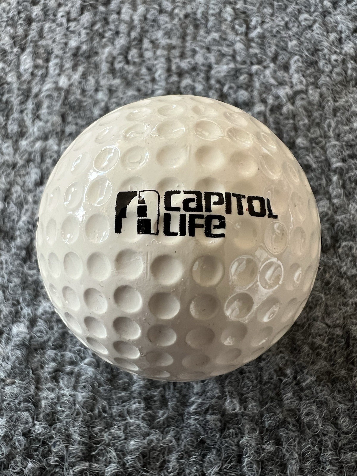 Capitol Life Logo Display Golf Ball Golfing Memorabilia