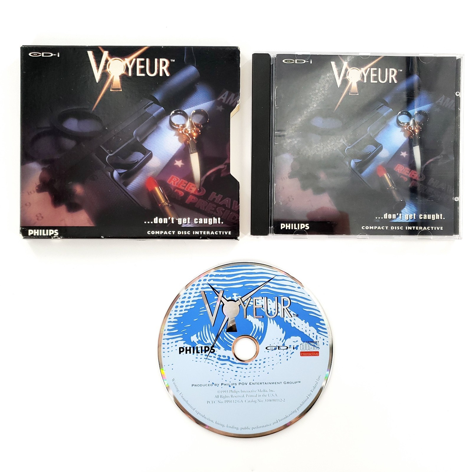 Voyeur (Philips CD-i, 1993) Complete w/ Slip Cover Tested & Works