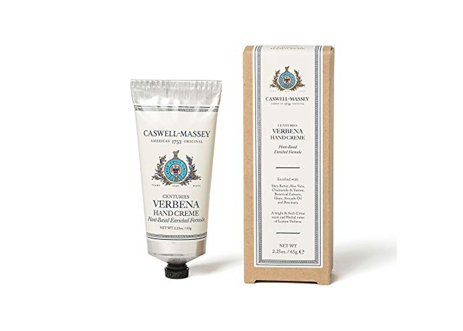 Caswell-Massey Centuries Verbena Hand Cream Moisturizer 2.25 oz Paraben-Free